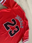 NBA 23 Jordan Bulls M&N authentique Maillot manche courte Rouge